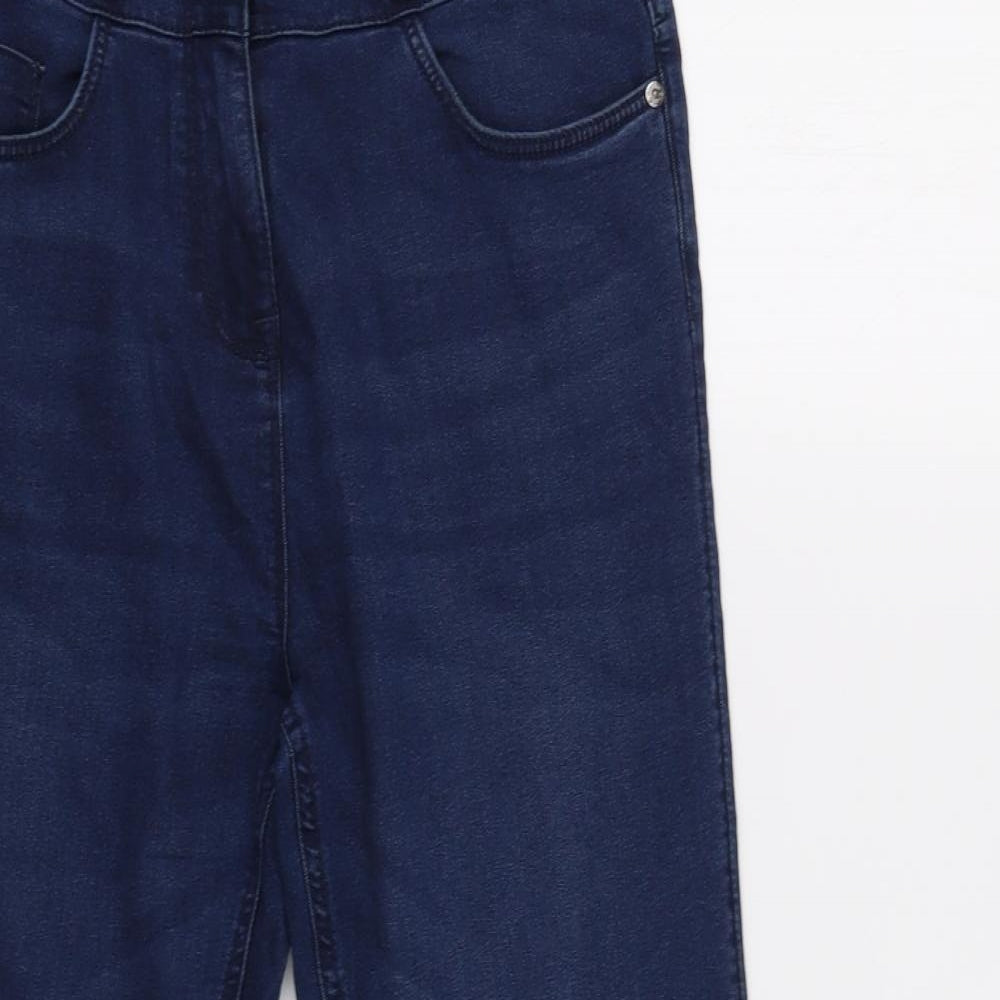Womens UK Size 10 Studio Denim Regular Fit Skinny Blue Jeans