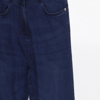Womens UK Size 10 Studio Denim Regular Fit Skinny Blue Jeans