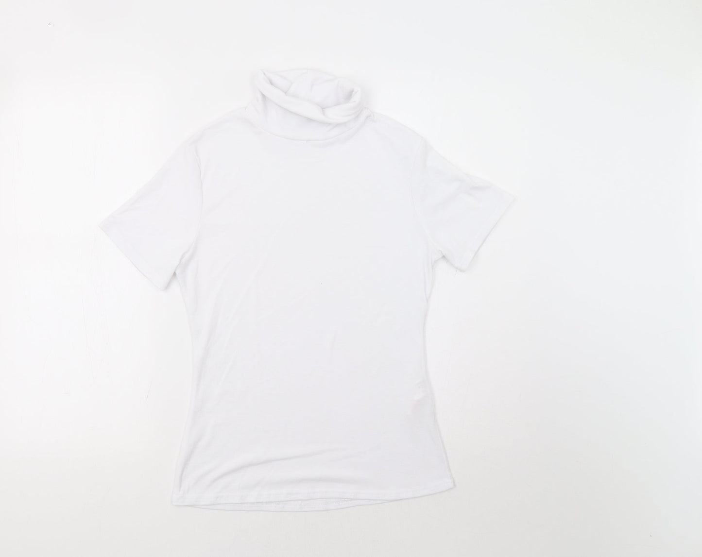 Boohoo Womens White   Basic Blouse Size 14