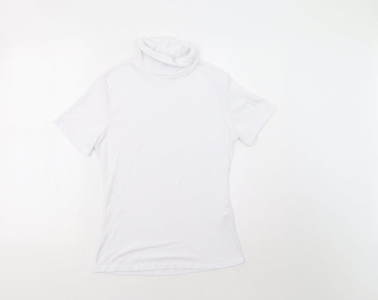 Boohoo Womens White   Basic Blouse Size 14