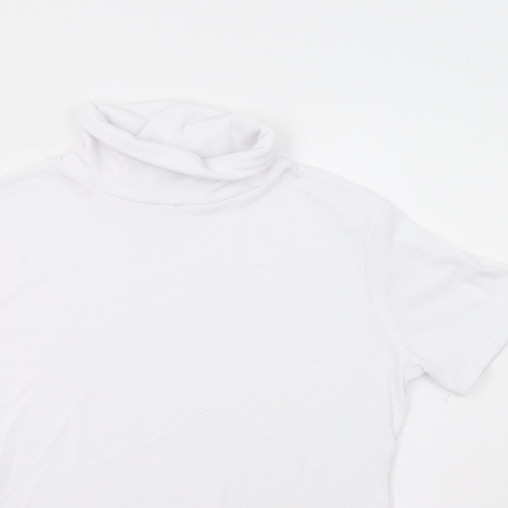 Boohoo Womens White   Basic Blouse Size 14