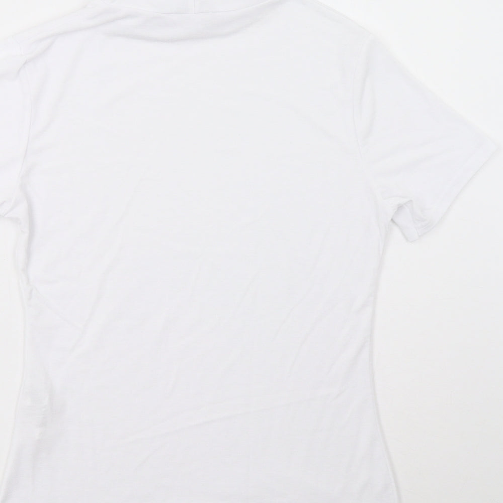 Boohoo Womens White   Basic Blouse Size 14