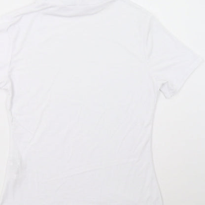Boohoo Womens White   Basic Blouse Size 14