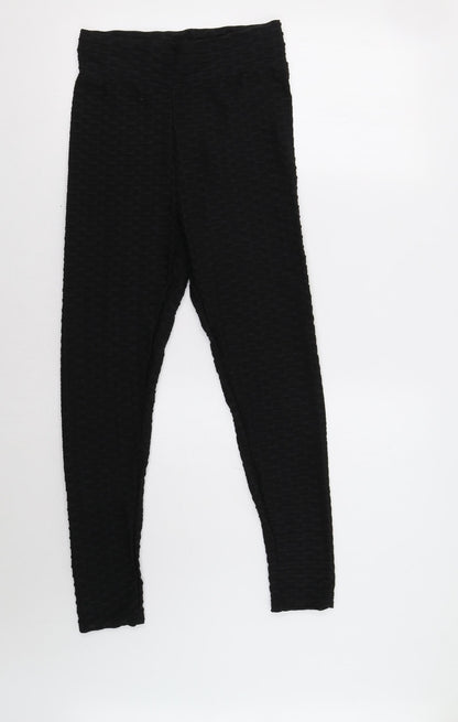 Womens UK Size M Preworn  Jegging Black Leggings