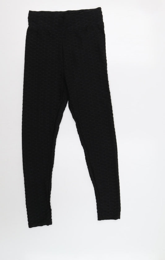 Womens UK Size M Preworn  Jegging Black Leggings