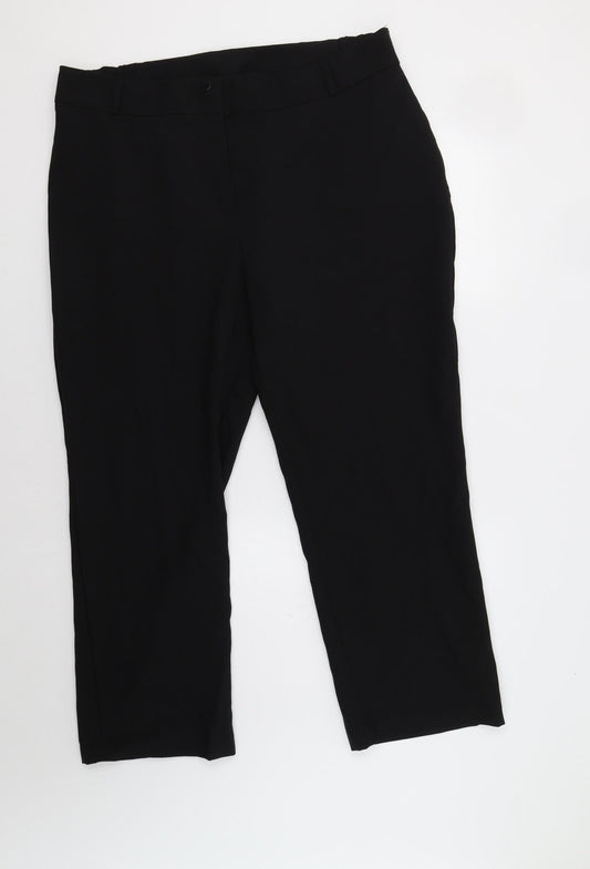 Capsule Womens Black   Dress Pants Trousers Size 20 L28 in