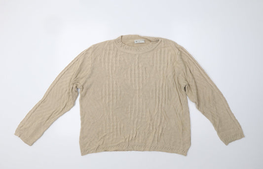 BHS Womens Beige   Pullover Jumper Size 16