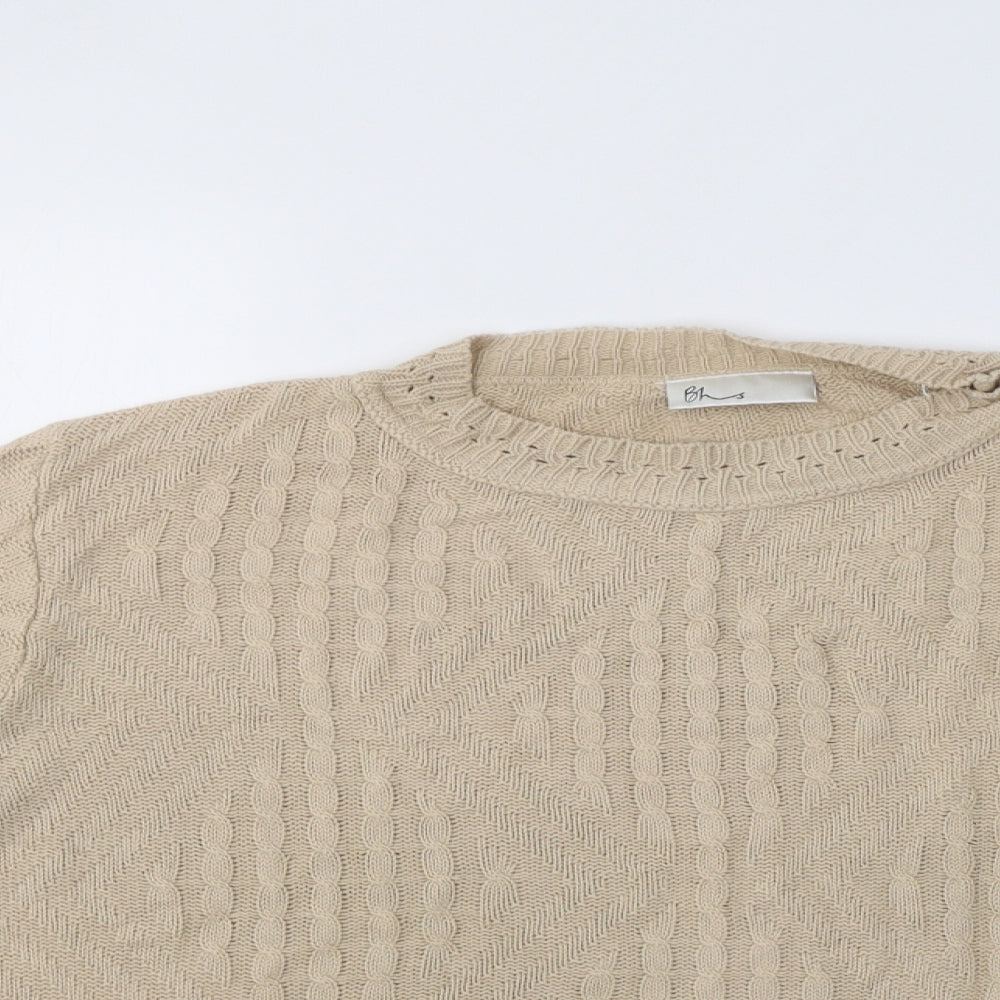 BHS Womens Beige   Pullover Jumper Size 16