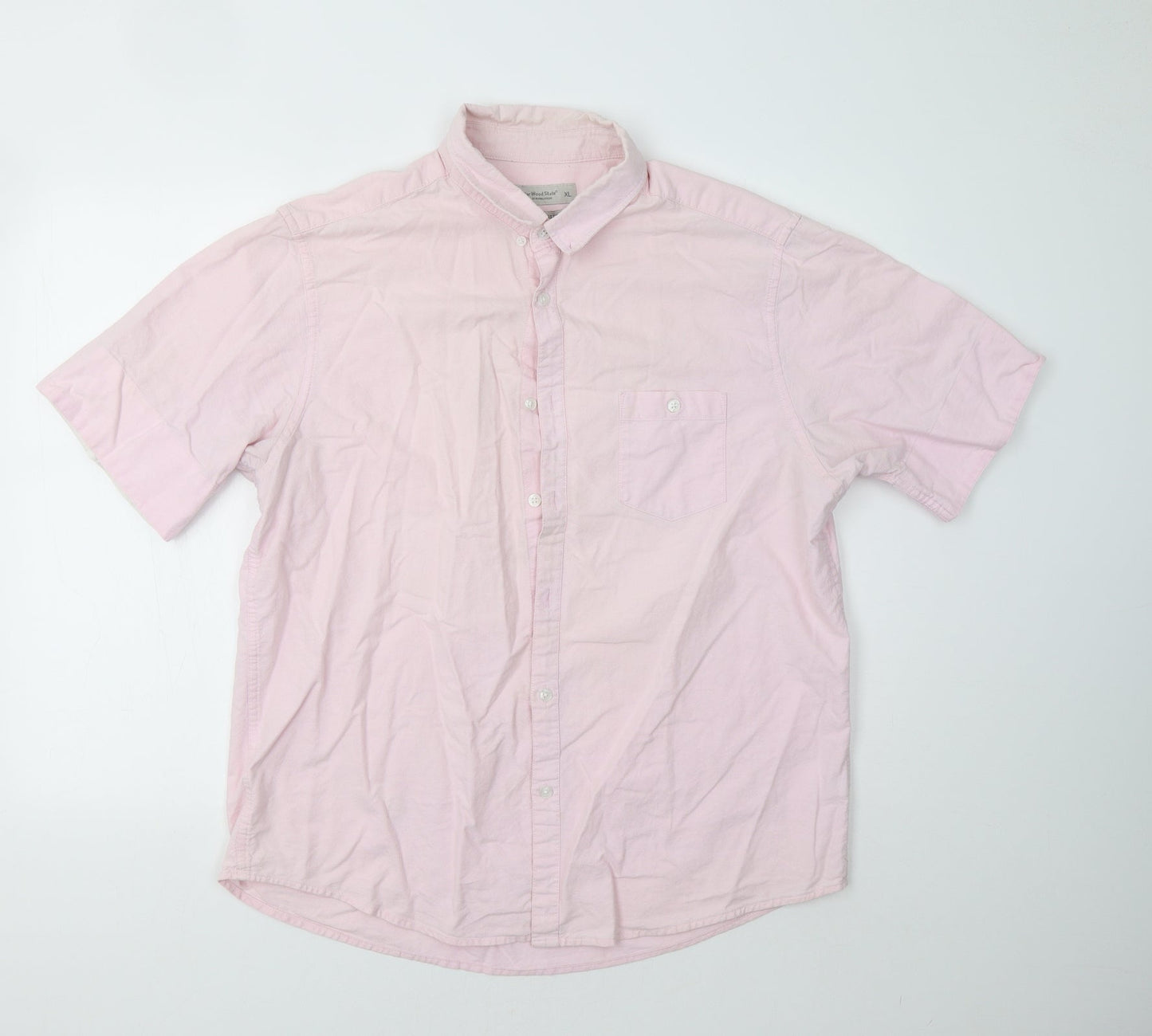 Primark Mens Pink    Button-Up Size XL