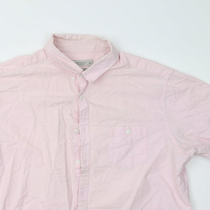 Primark Mens Pink    Button-Up Size XL