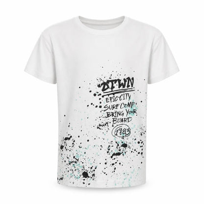 Front view of H&M girls’ white basic polo, size 8-9, years