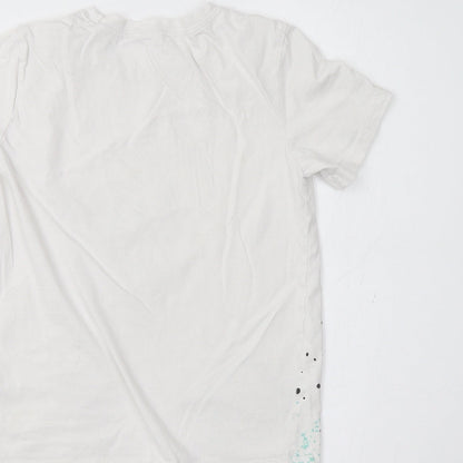 H&M Girls White   Basic Polo Size 8-9 Years