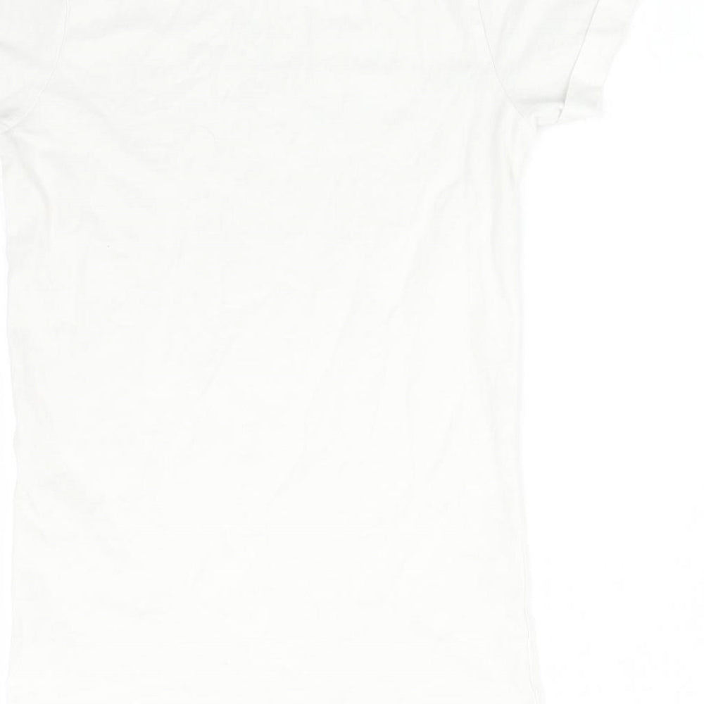 Primark Girls White   Basic T-Shirt Size 9-10 Years  - FOLLOW YOUR DREAMS