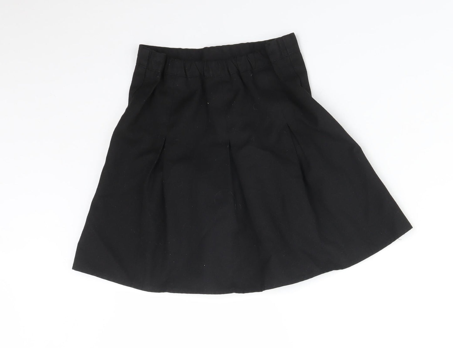 George Girls Black   Pleated Skirt Size 5-6 Years