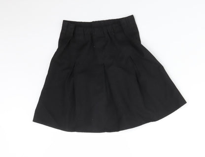George Girls Black   Pleated Skirt Size 5-6 Years