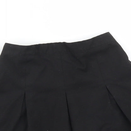 George Girls Black   Pleated Skirt Size 5-6 Years