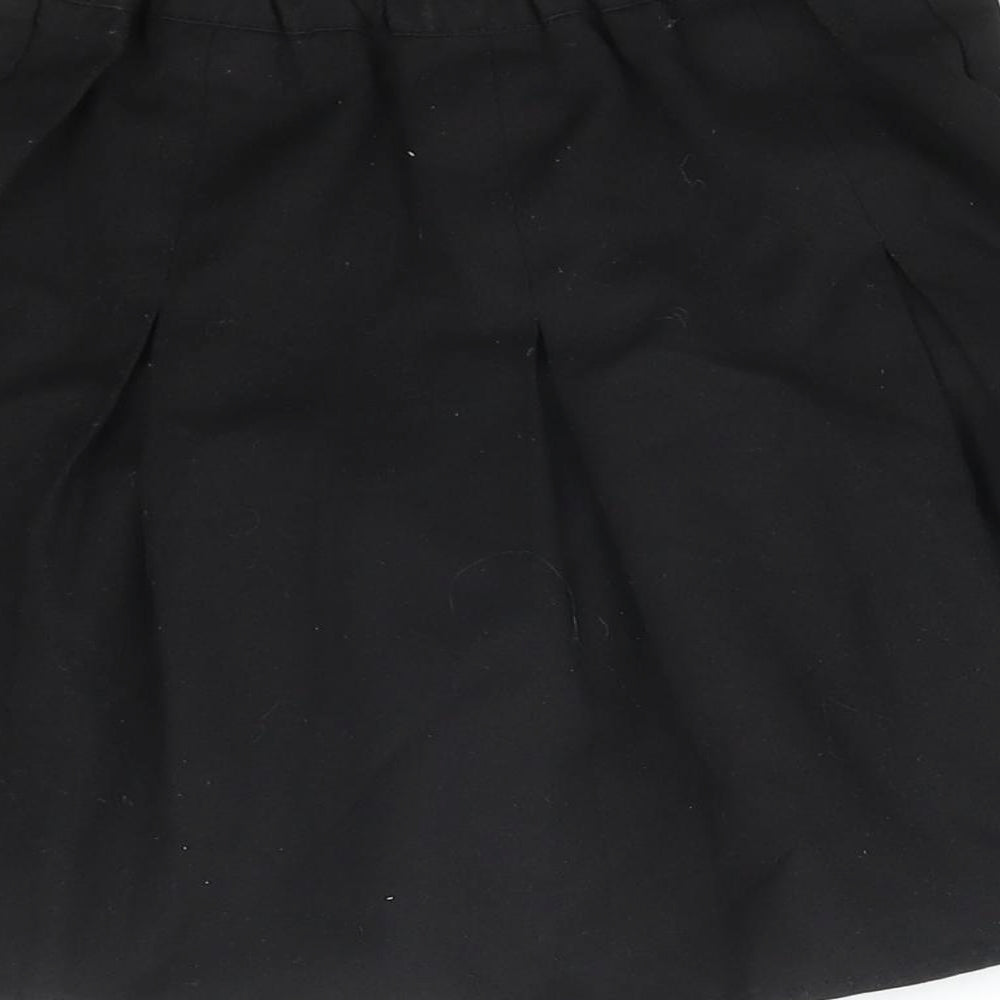 George Girls Black   Pleated Skirt Size 5-6 Years