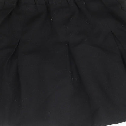 George Girls Black   Pleated Skirt Size 5-6 Years