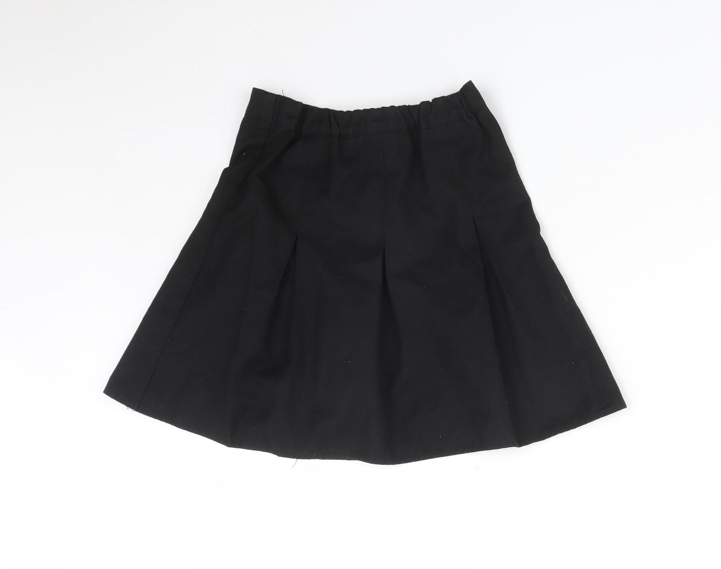 George Girls Black   Pleated Skirt Size 5-6 Years