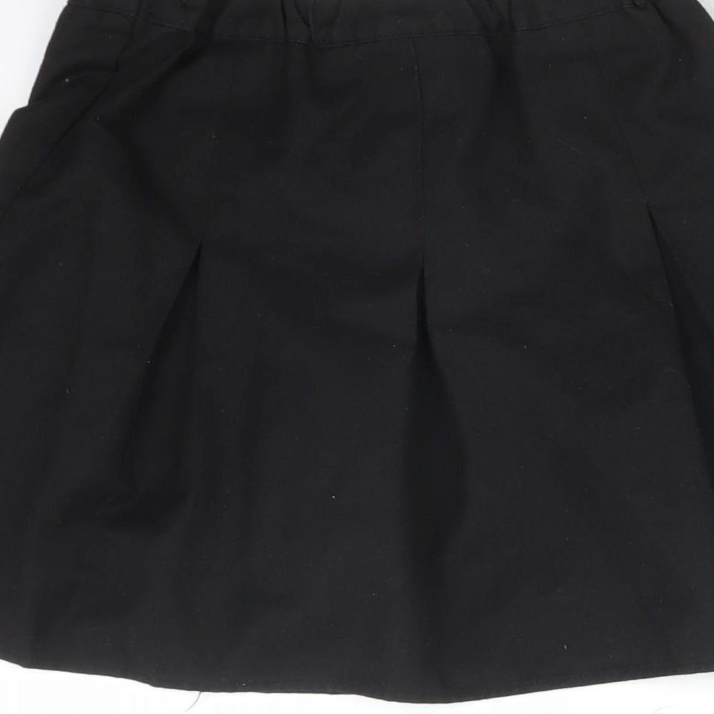 George Girls Black   Pleated Skirt Size 5-6 Years