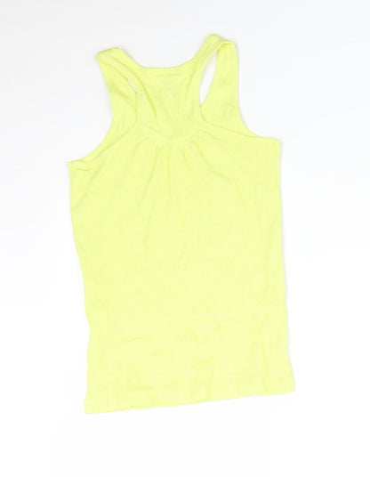 GIRLS COLLECTION Girls Yellow   Basic Tank Size 6-7 Years