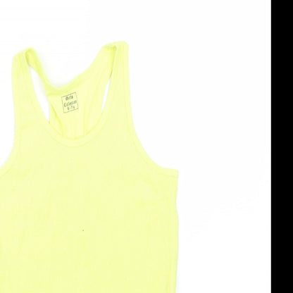 GIRLS COLLECTION Girls Yellow   Basic Tank Size 6-7 Years