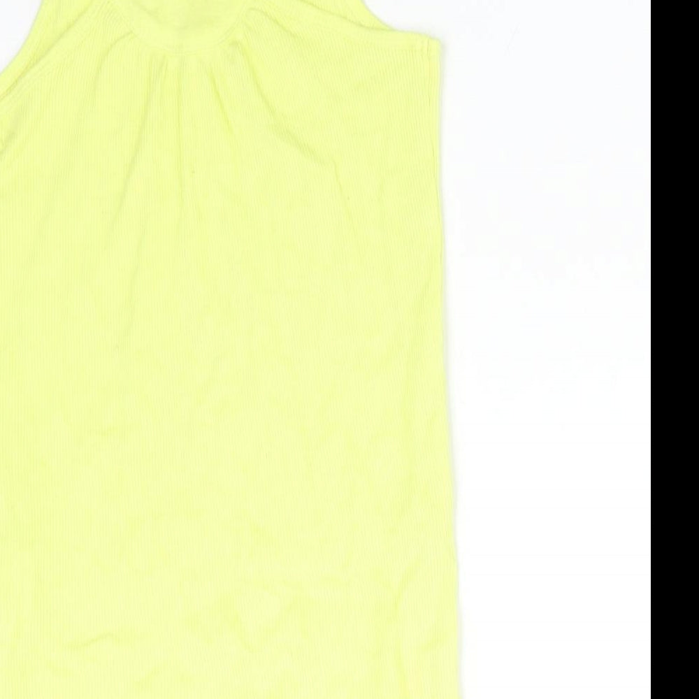 GIRLS COLLECTION Girls Yellow   Basic Tank Size 6-7 Years