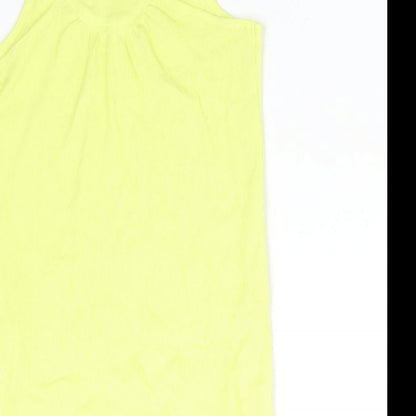 GIRLS COLLECTION Girls Yellow   Basic Tank Size 6-7 Years