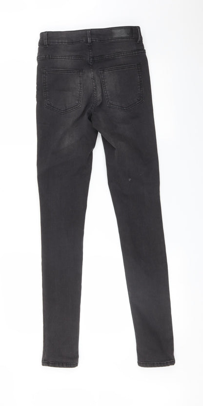 NEVER DENIM Womens Black   Skinny Jeans Size S L31 in