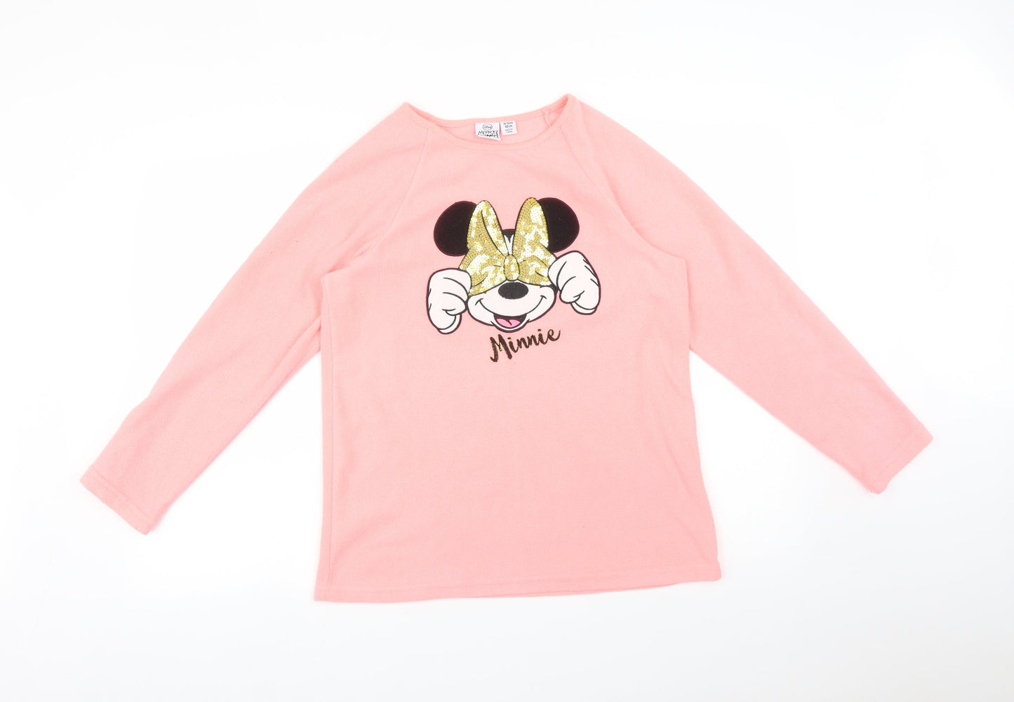 Disney Girls Pink   Pullover Sweatshirt Size 14-15 Years  - MINNIE MOUSE