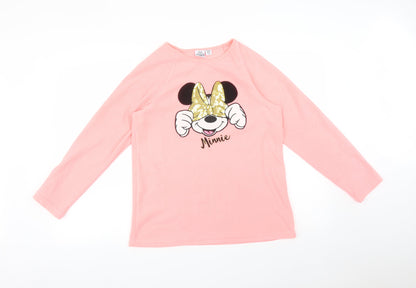 Disney Girls Pink   Pullover Sweatshirt Size 14-15 Years  - MINNIE MOUSE
