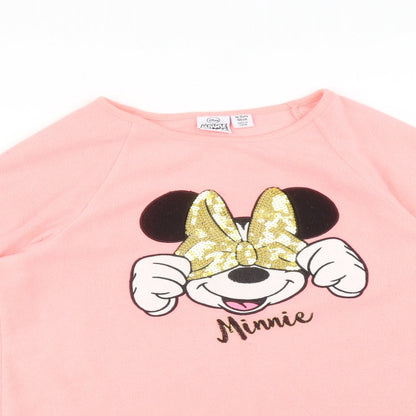 Disney Girls Pink   Pullover Sweatshirt Size 14-15 Years  - MINNIE MOUSE