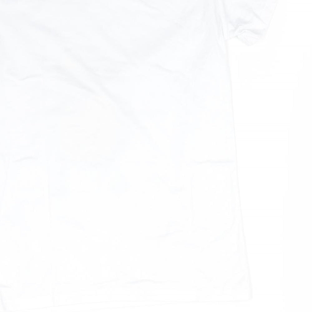 Womens UK Size S Preworn White Basic T-Shirt