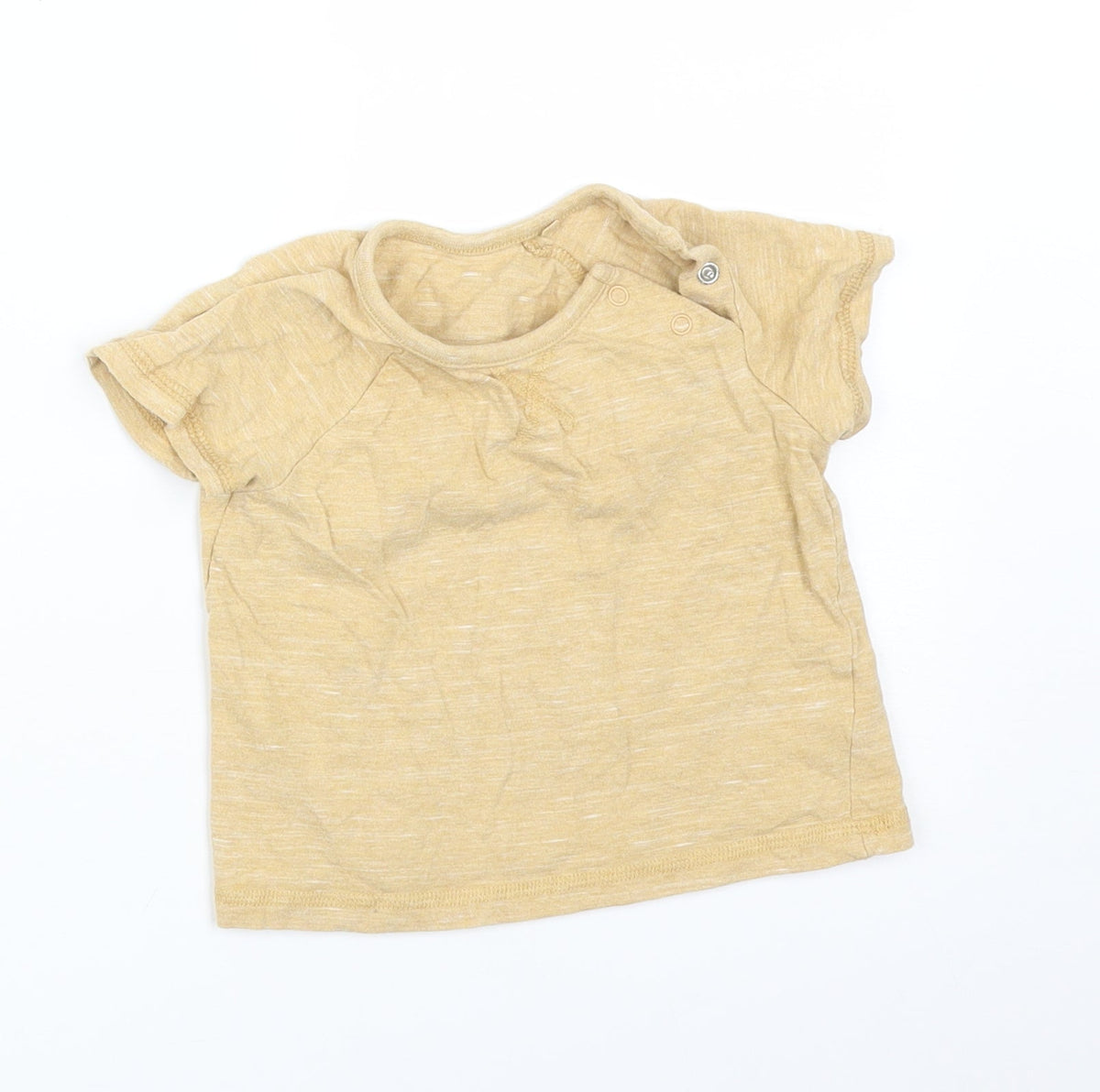 Additional front view of George Baby Orange Basic T-Shirt, size 9-12, Months