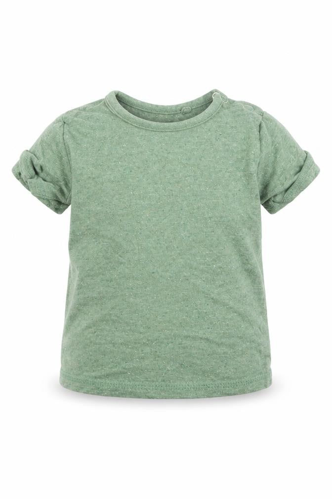 Front view of George Baby Green Basic T-Shirt, size 9-12, Months