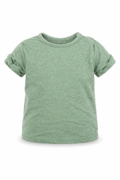 Front view of George Baby Green Basic T-Shirt, size 9-12, Months