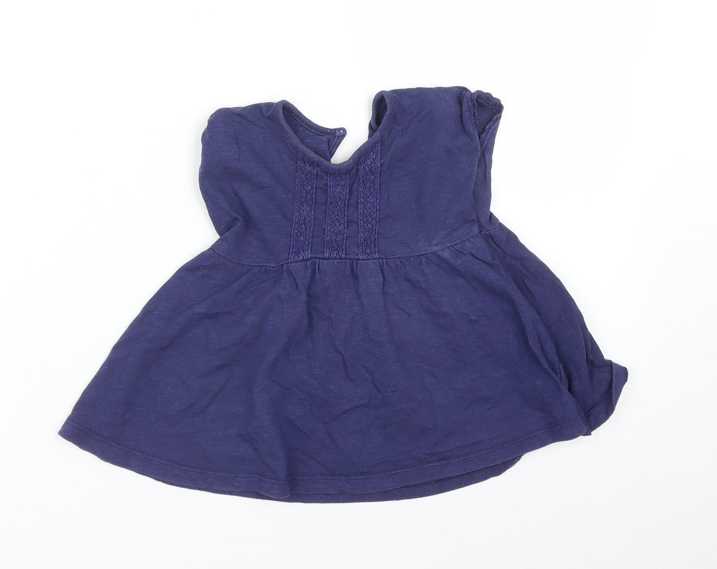 George Girls Blue   Skater Dress  Size 9-12 Months