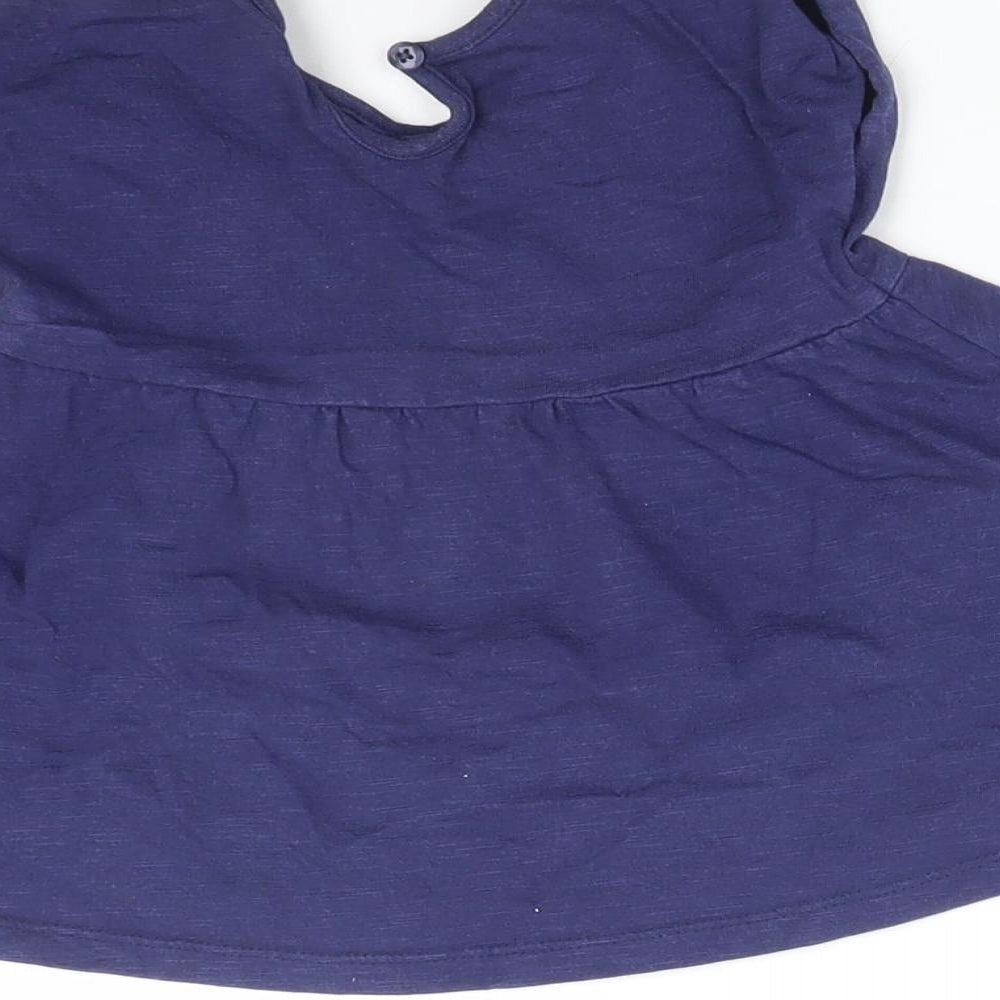 George Girls Blue   Skater Dress  Size 9-12 Months