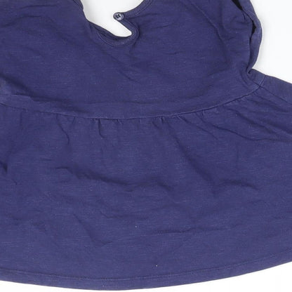 George Girls Blue   Skater Dress  Size 9-12 Months