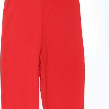 Womens UK Size 6 New Look Regular Fit  Red Trousers