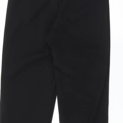 Quiz Womens Black    Trousers Size 6 L26 in