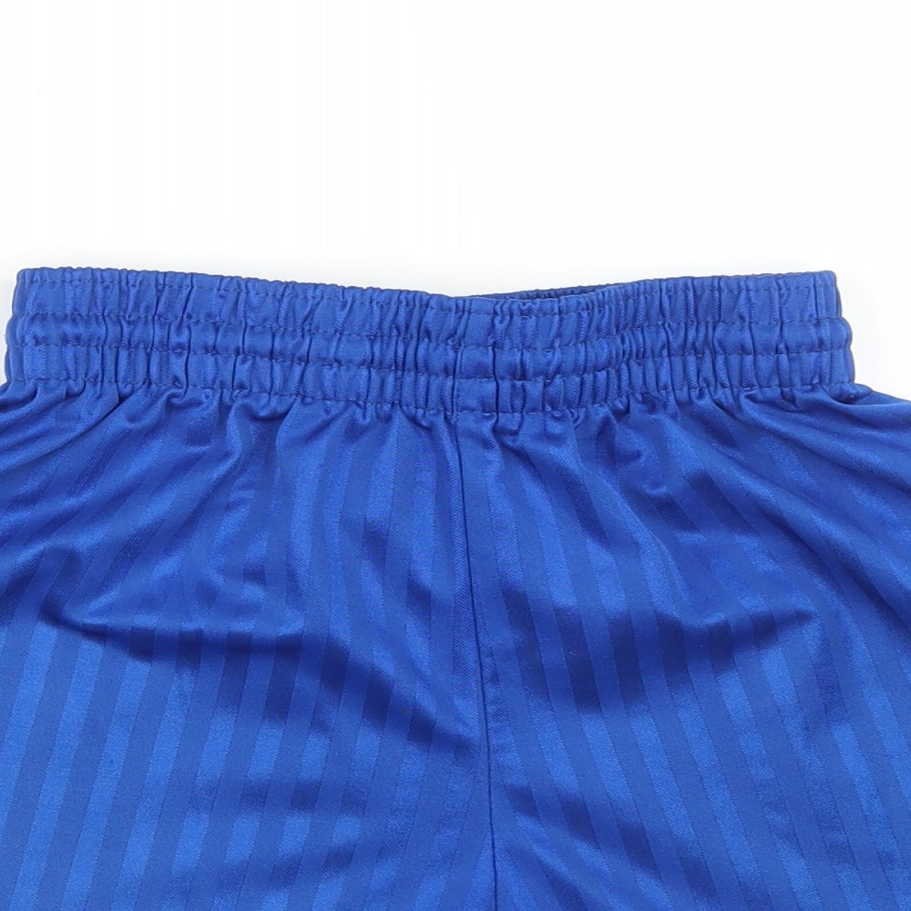 PRO STAR Boys Blue Striped  Sweat Shorts Size XS