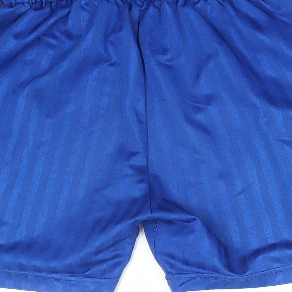 PRO STAR Boys Blue Striped  Sweat Shorts Size XS