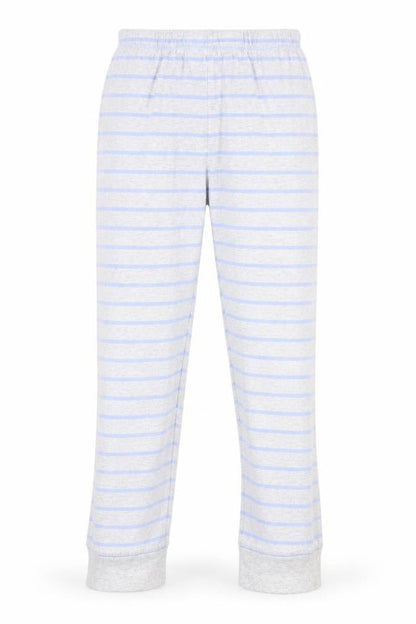 Front view of Tu girls’ multicoloured striped pyjama pants, size 9-10, years