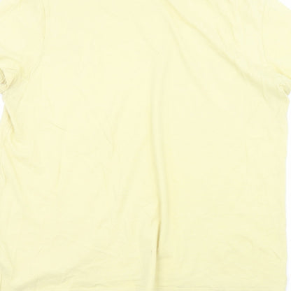Womens UK Size L H&M Yellow Basic T-Shirt