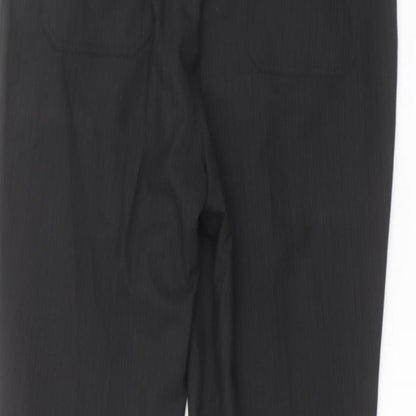 Preworn Mens Black   Dress Pants Trousers Size 38 in L29 in