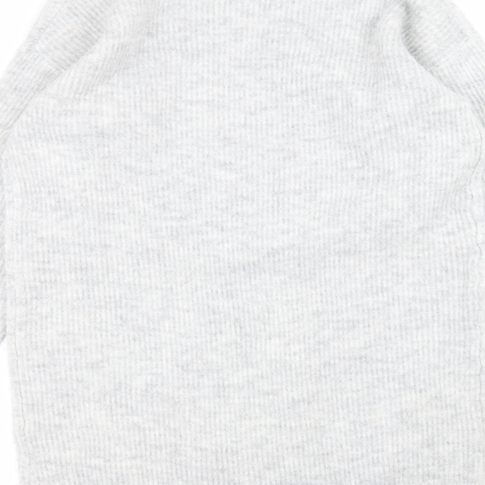 Brand and care label for Sonsandar women’s grey jumper, size UK 8