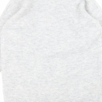 Brand and care label for Sonsandar women’s grey jumper, size UK 8