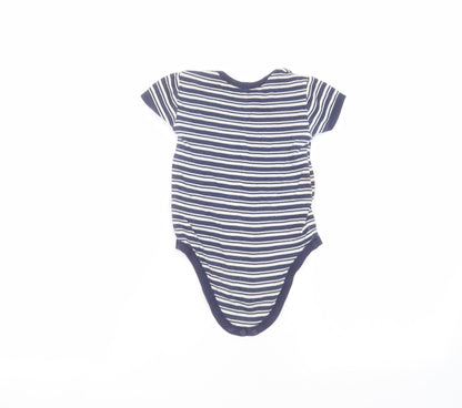Matalan Baby Blue Striped  Babygrow One-Piece Size 12-18 Months