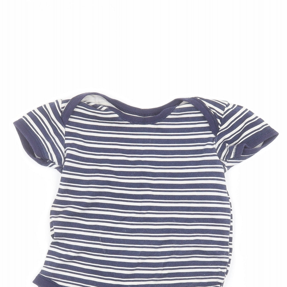 Matalan Baby Blue Striped  Babygrow One-Piece Size 12-18 Months